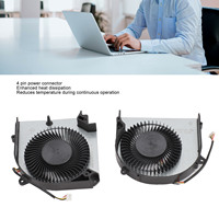 Laptop Cooling Fan 4 Pin Power Connector High Performance Compact Laptop Replacement Fan for DFS5K221153711 for DFS5M325063B1N