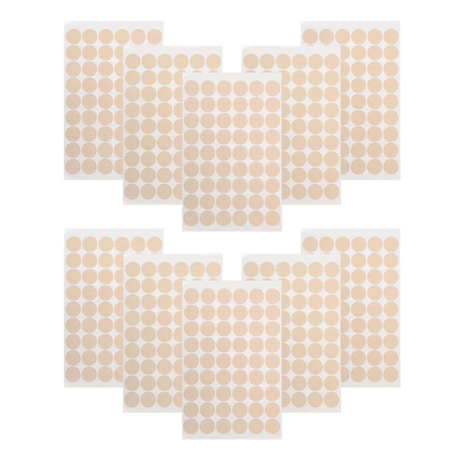 

540Pcs Furniture Stickers Self-Adhesive Screw Hole Decals PVC Cover for Wardrobes Cabinets Wooden Furniture Decor