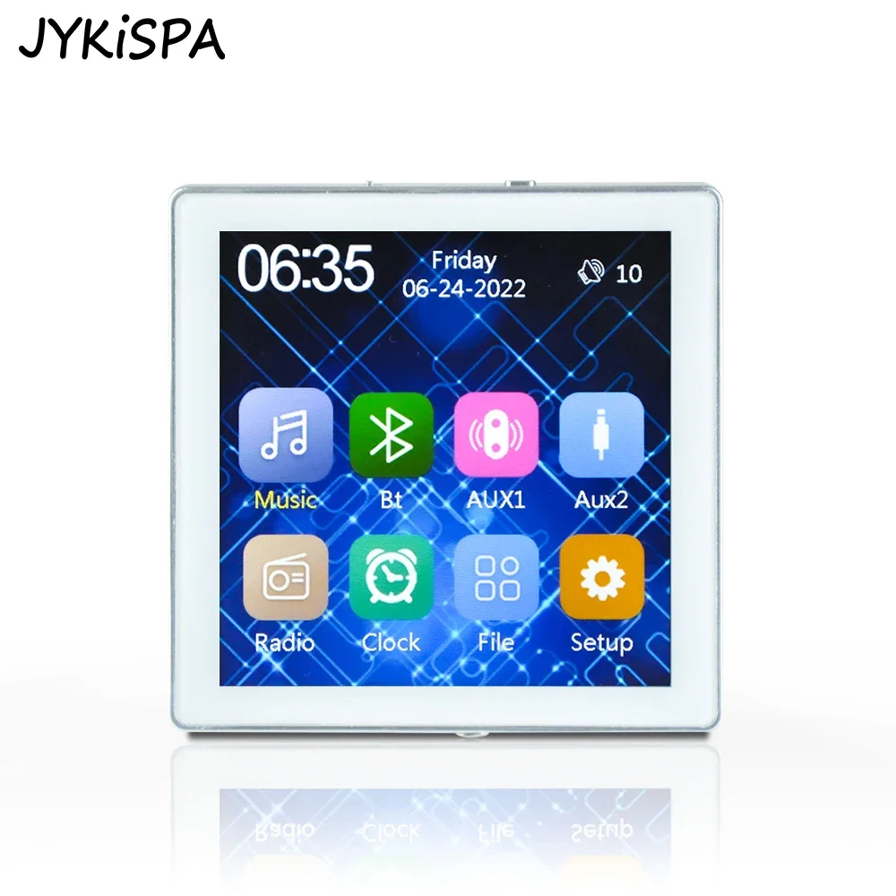 Smart Home Audio amplificatore da parete Bluetooth Touch Screen da 4 pollici supporto per sistema Audio Home Theater USB/TF/Fm per hotel