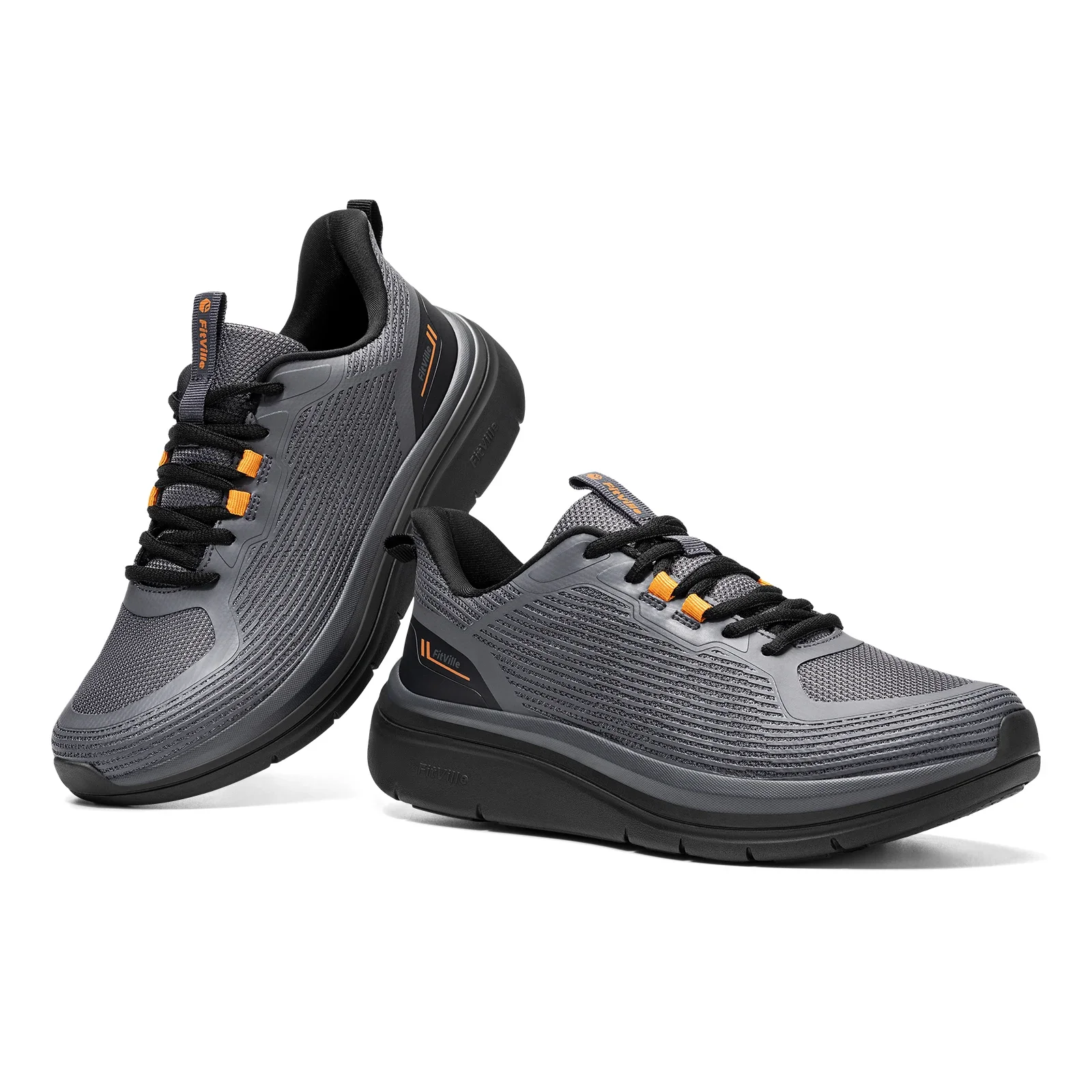 FitVille Herren-Walkingschuhe mit breiter Zehenpartie, dicke Sohle, lässige Sportsneaker, bequeme Fitness-Laufschuhe für Herren, atmungsaktiv für den Herbst – Detail 16