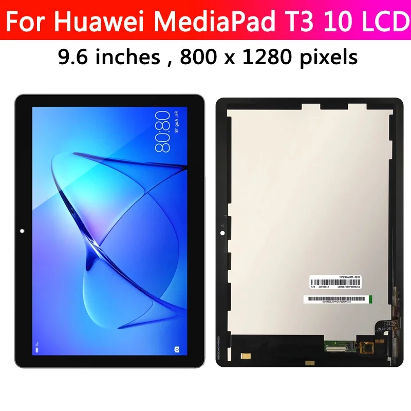 Imagem -03 - Lcd Display Touch Screen Digitalizador Assembly 9.6 100 Testado Huawei Mediapad t3 10 Ags-l03 Ags-l09 Ags-w09