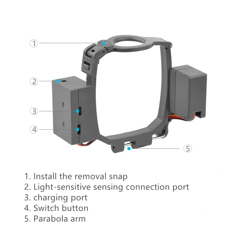 Remote Control Airdrop Servo Kit Parabolic with Landing Gear for DJI Mavic 2 Zoom / Mavic 2 Pro Drone Accessories