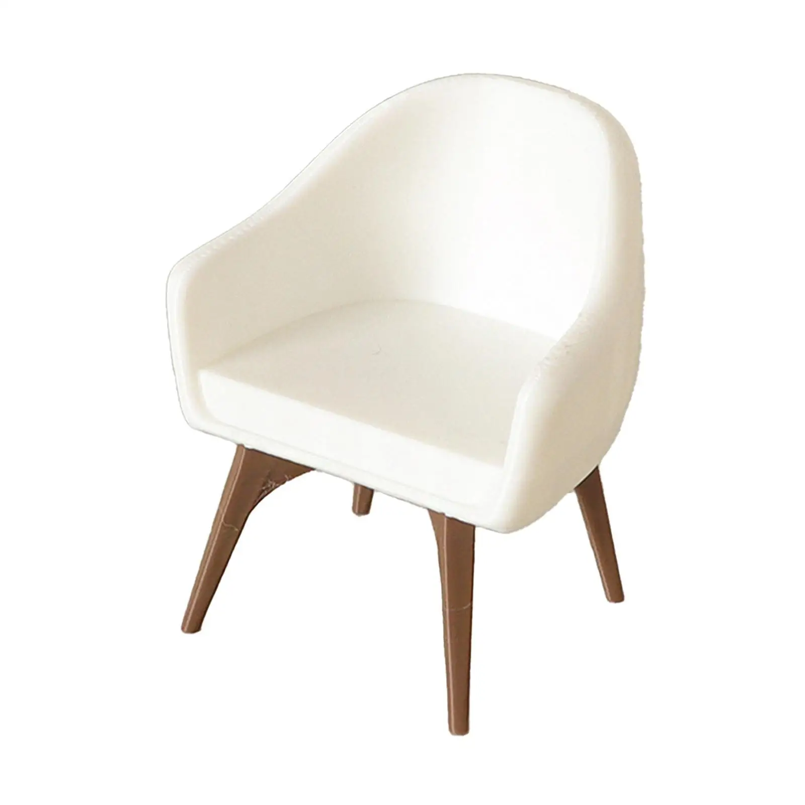 Modelo de silla para casa de muñecas, mini sillón, paisaje de Diorama, muebles en miniatura, modelo de silla con respaldo alto para accesorios de mesa de arena