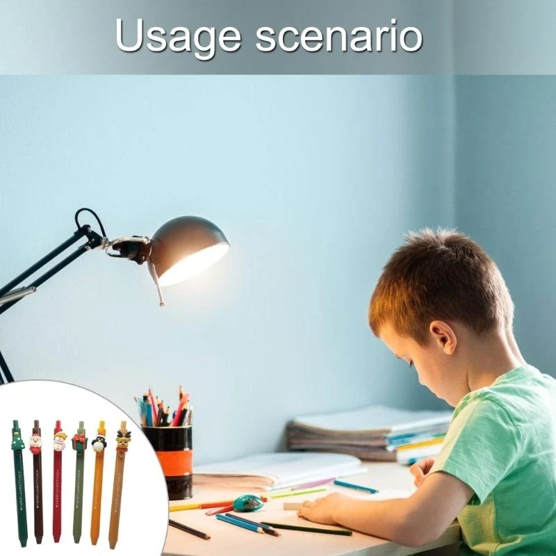 

HX6A Retractable Gel Pen Quick Drying Write Smoothly for Student Adult Noting