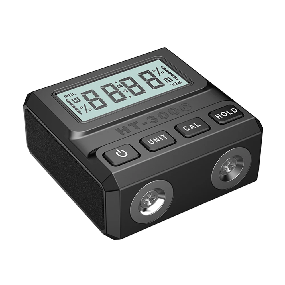 90 Degree Angle Gauge With Magnetic Suction Digital Inclinometer Level 4x90 Degree Angle Gauge Water Level Ruler HT-300C