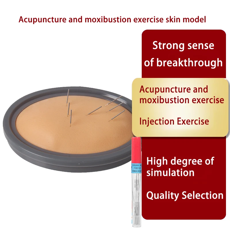 

Acupuncture Training Bag Practice Board Acupuncture Skill Learning Silicone Practice Simulation Skin Model