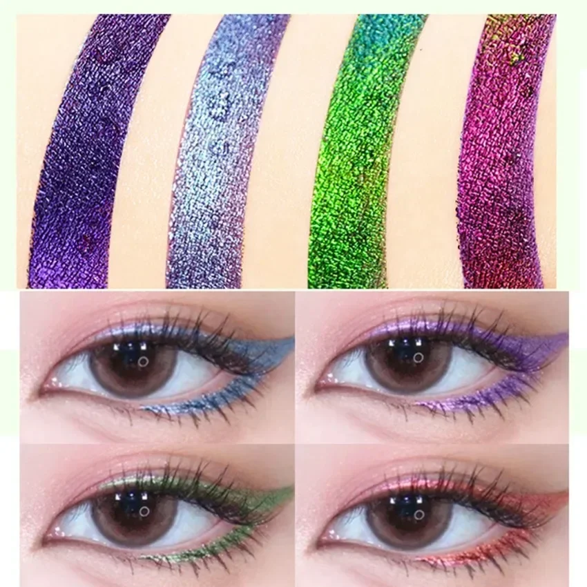 

Private Label Chameleon Eyeliner Gel Pencil Glitter Eyeshadow Lying Silkworm Pigment Easy To Colored Lasting Custom Bulk Makeup