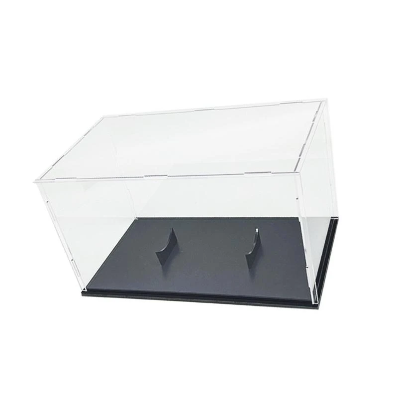 G6DE Clear Sports Football Holder Container with Stand Acrylic Football Basketball Storage Box Clear Basketball Display Case