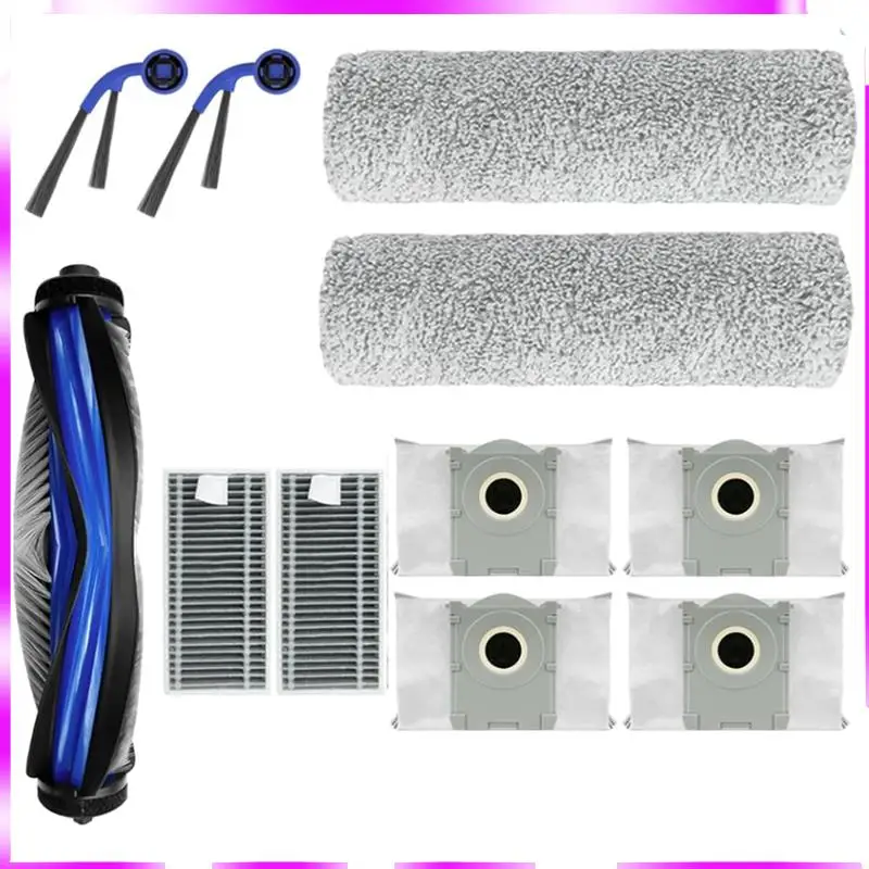 Ecovacs Deebot X9 Pro Omni/X9 Pro-메인 사이드 브러시, 먼지 봉투, 롤러, 걸레 필터 부품용 N98R 진공 액세서리 교체