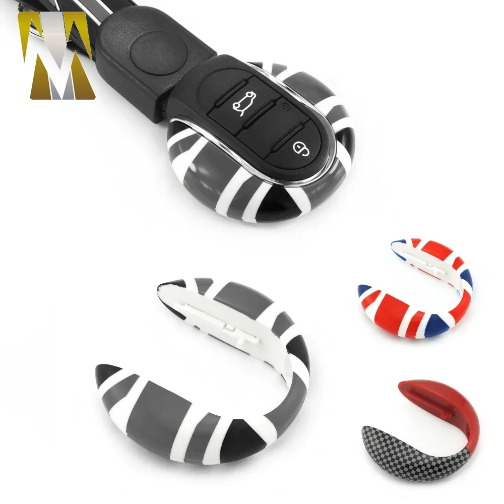 

Car Key Bag Key Chains Case Union Jack Housing Cover Protection For Mini Cooper One JCW S F54 F55 F56 F60 Countryman Accessories