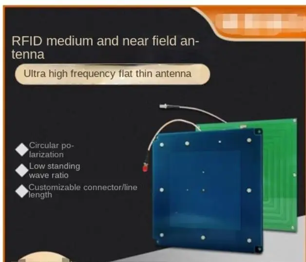 1pcs RFID UHF RF Circular Polarization Near Field Antenna UHF Directional Far Field Antenna Read/Write IOT Antenna