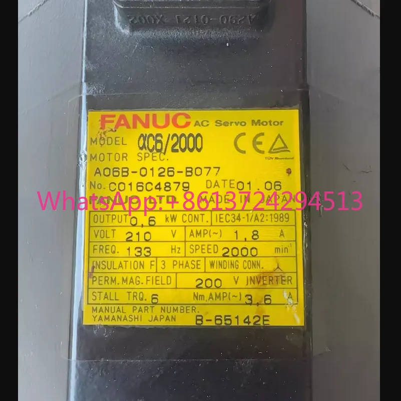 

A06B-0126-B077 новый двигатель Fanuc в наличии, быстрая доставка