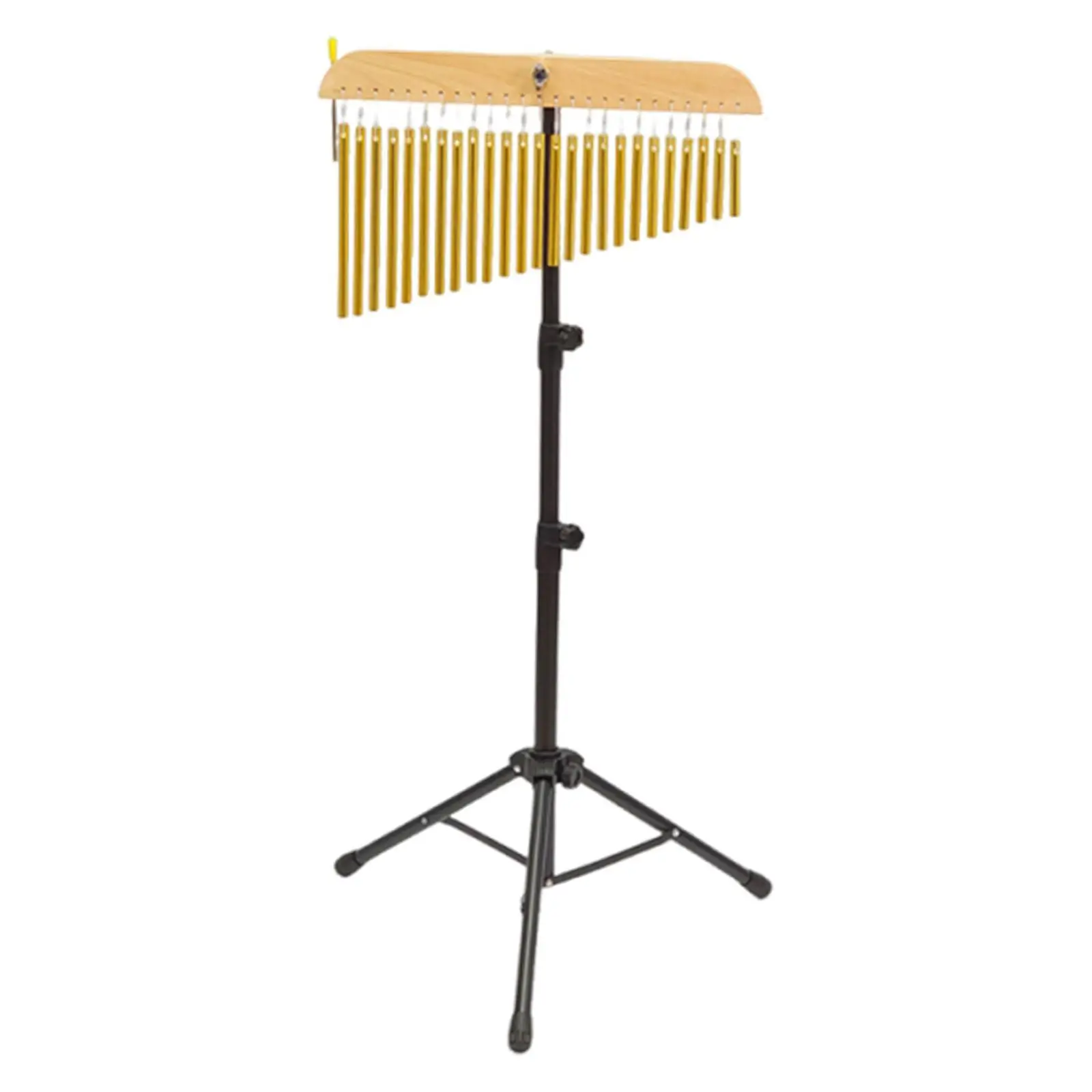 25 ملاحظة صف واحد الرياح الرنين للأوركسترا 28.3-45.3 بوصة قوس معدني قوي أنابيب الألومنيوم للطي ترايبود ارتفاع قابل للتعديل