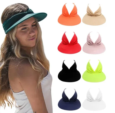 

Summer Hat for Women Anti-UV Wide Brim Visor Hat Easy To Carry Travel Caps Fashion Beach Summer Sun Protection Hats