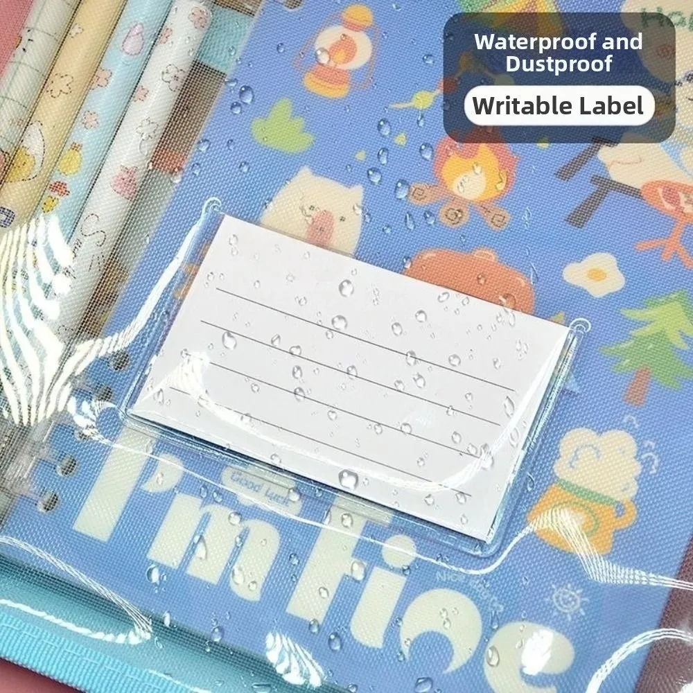 Visible Test Paper Storage Bag Large Capacity Portable Document Bag Dustproof Multifunctional Stationery Organizer