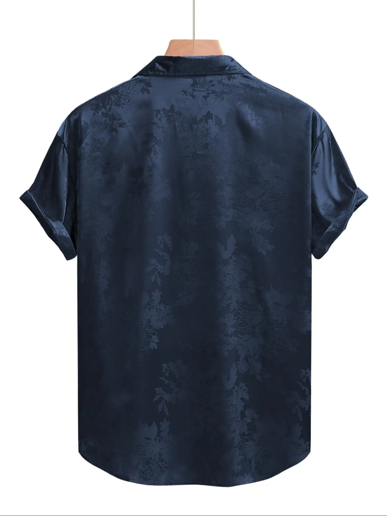 قميص رجالي مطرز بأكمام قصيرة، قمصان صيفية كاجوال للشاطئ بأزرار سفلية