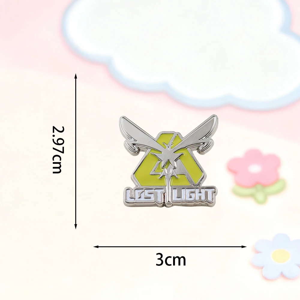 Hardcore-Schieß-Überlebensspiel-Brosche, Lost Light Game, Emaille-Anstecker, englische Schilder, Peripherie-Abzeichen, Fan-Souvenir-Accessoires – Detail 2