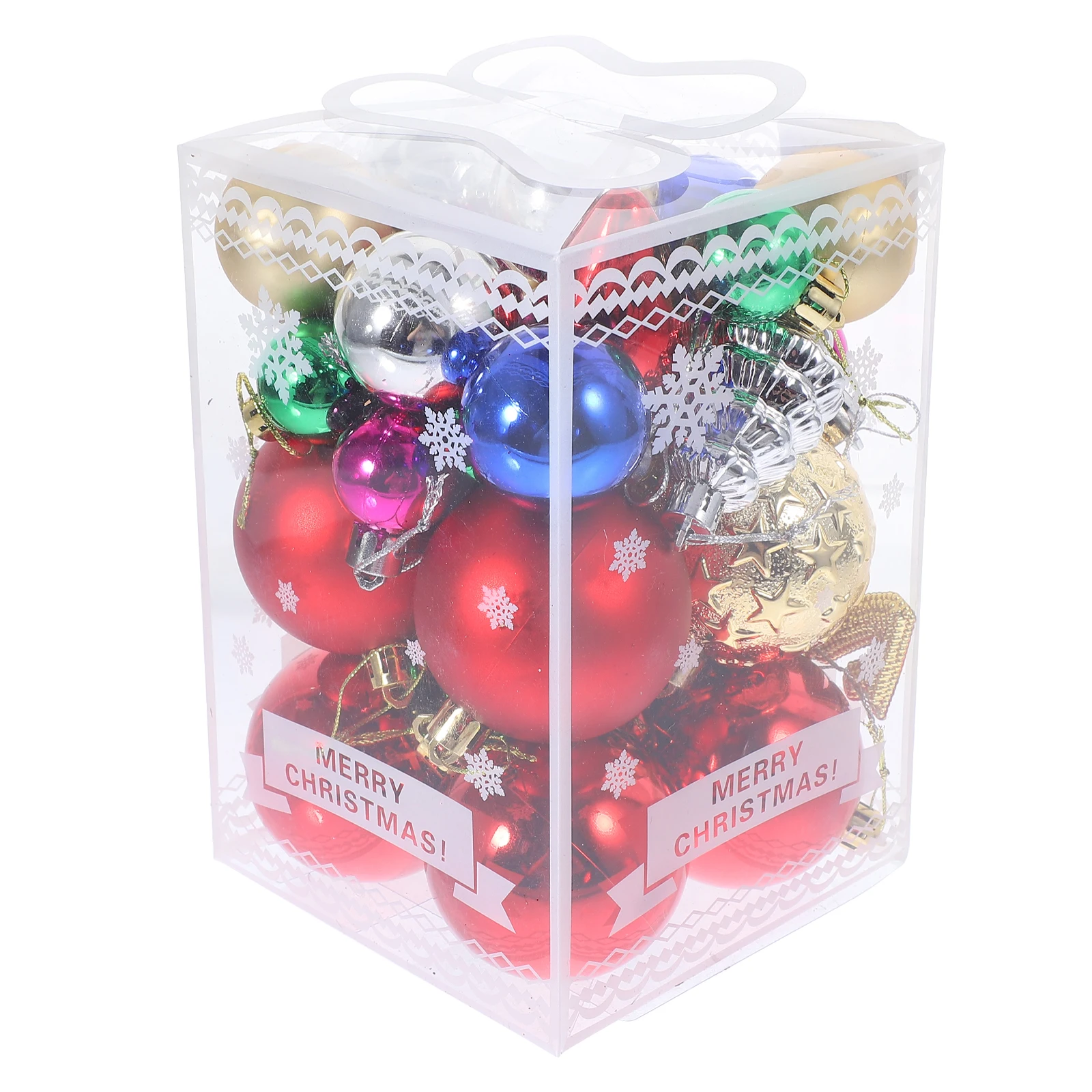 

30Pcs Xmas Tree Balls Decorations Hanging Ornaments Safe Light Weight Christmas Party Supplies Christmas Balls