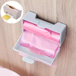 1 convenient and practical garbage bag container, storage box wall mounted kitchen plastic bag garbage bag dispenser