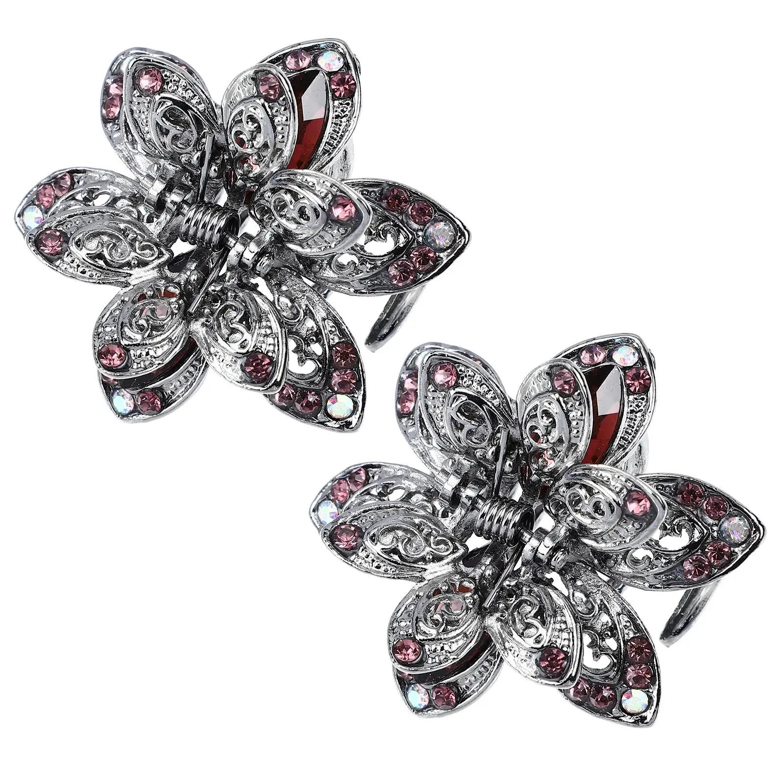 

2Pcs Crystal Hair Clips Lightweight NonSlip Hairstyle Accessories Birthday Gifts For Women Girls Hair Care Styling Jaw Pins
