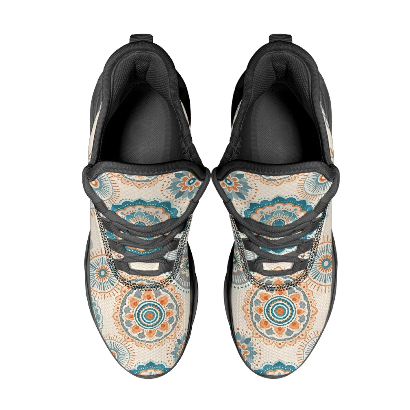 PENSTROLL Comfortable Athletic Trainer Breathable Mens Running Shoes for Walking Girls Mandala Print