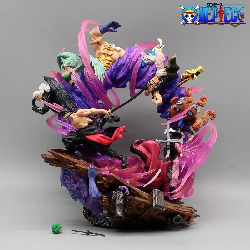 

In Stock One Piece Figures Roronoa Zoro Anime Figures Ls Throne Ghost Island Zoro Gk 24cm Pvc Figurine Collection Model Toy Gift