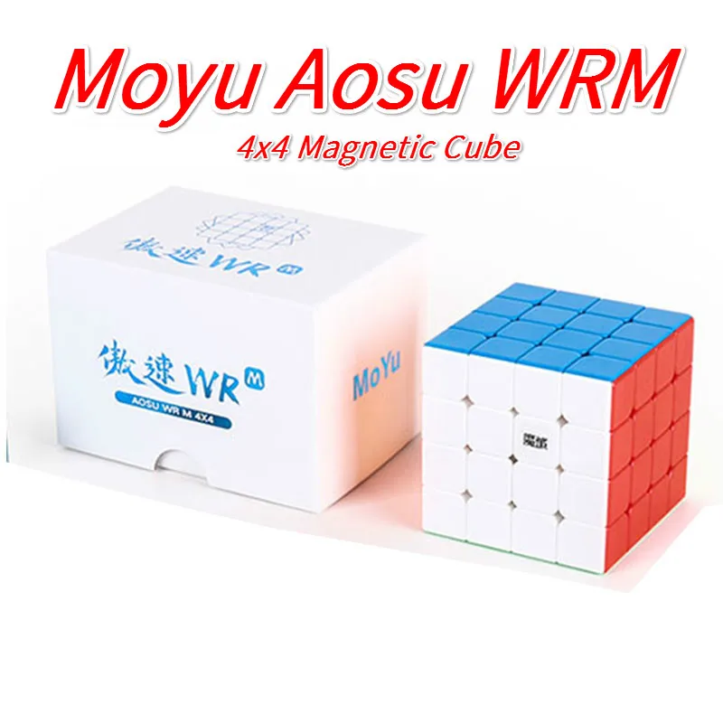 [ECube] Moyu Aosu Wr M 4x4x4 Speed Cube Moyu Aosu SpeedCube Professional Magico Cubes Aosu 4x4 Toys for Children WCA Competition