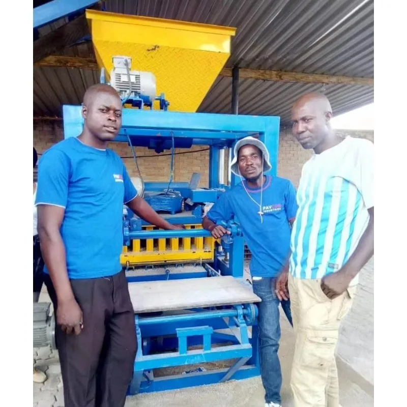 Customized QT4-24B Automatic Cement Hollow Brick Machine Concrete Paving Solid Block Making Machine Interlocking Brick Making Ma