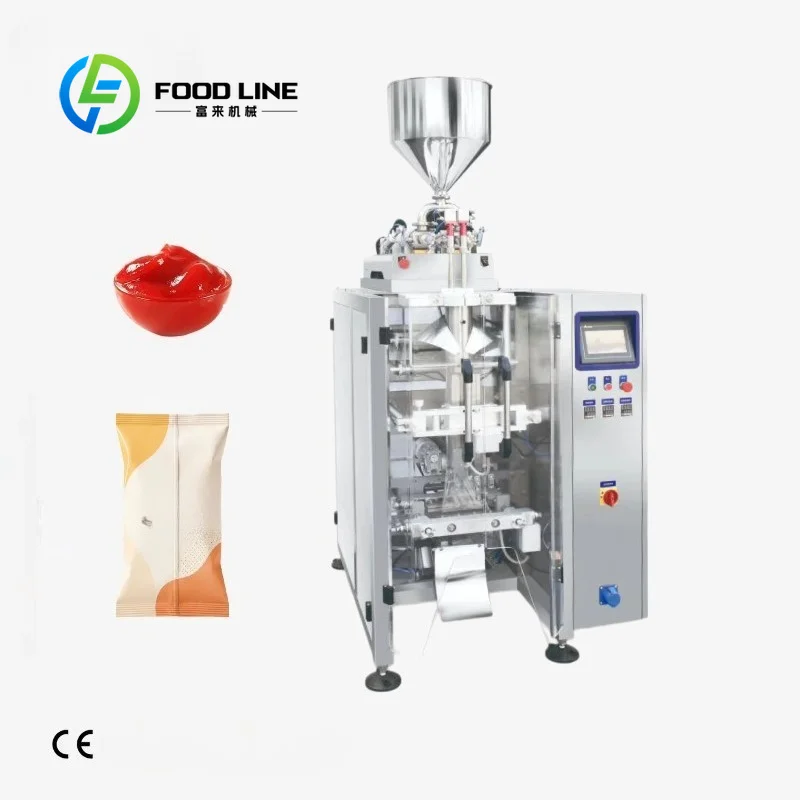 Customize  Sauce Paste Packaging Machine,Automatic Piston Pump Filling Sachet Bag Packing Machine For Ketchup