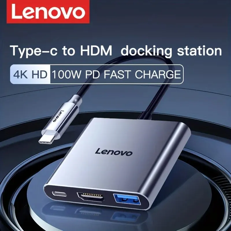 USB-C 허브 (3 인 1), 4K HDMI 디스플레이, 100W 전원 공급, USB-A 데이터 포트, USB C 허브 멀티포트 어댑터 