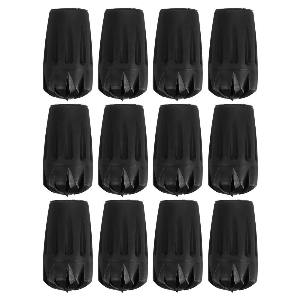 

12Pcs Hiking Pole Tips 11Mm Trekking Pole Replacement Parts Non-Slip Walking Stick End Caps for Outdoor Trekking Mountaineering