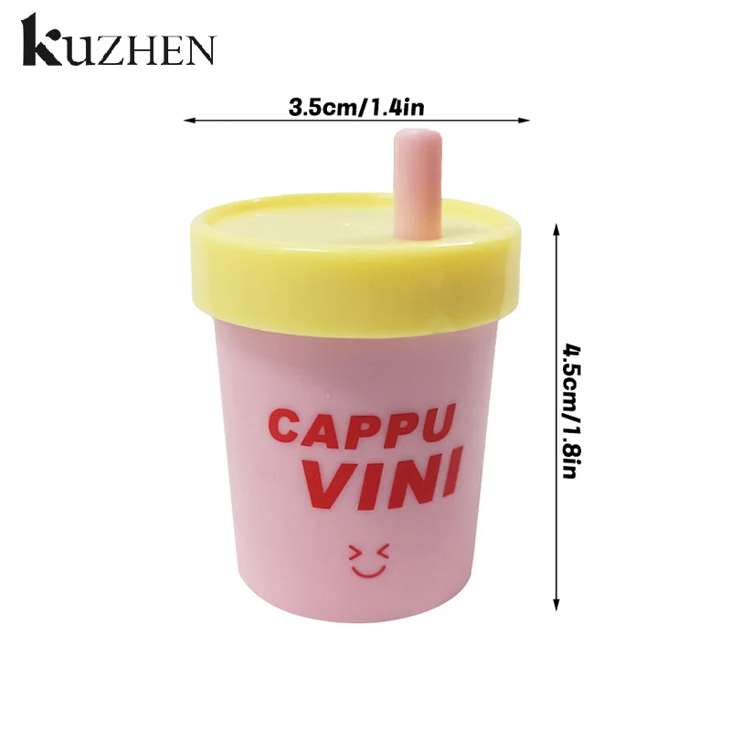 Cappuvini 1/3 Pz Carino Può Forma Lip Gloss Specchio Idratante Acqua Lip Gloss Sexy Red Lip Tint Balsamo per le labbra Trucco labbra Cosmetici