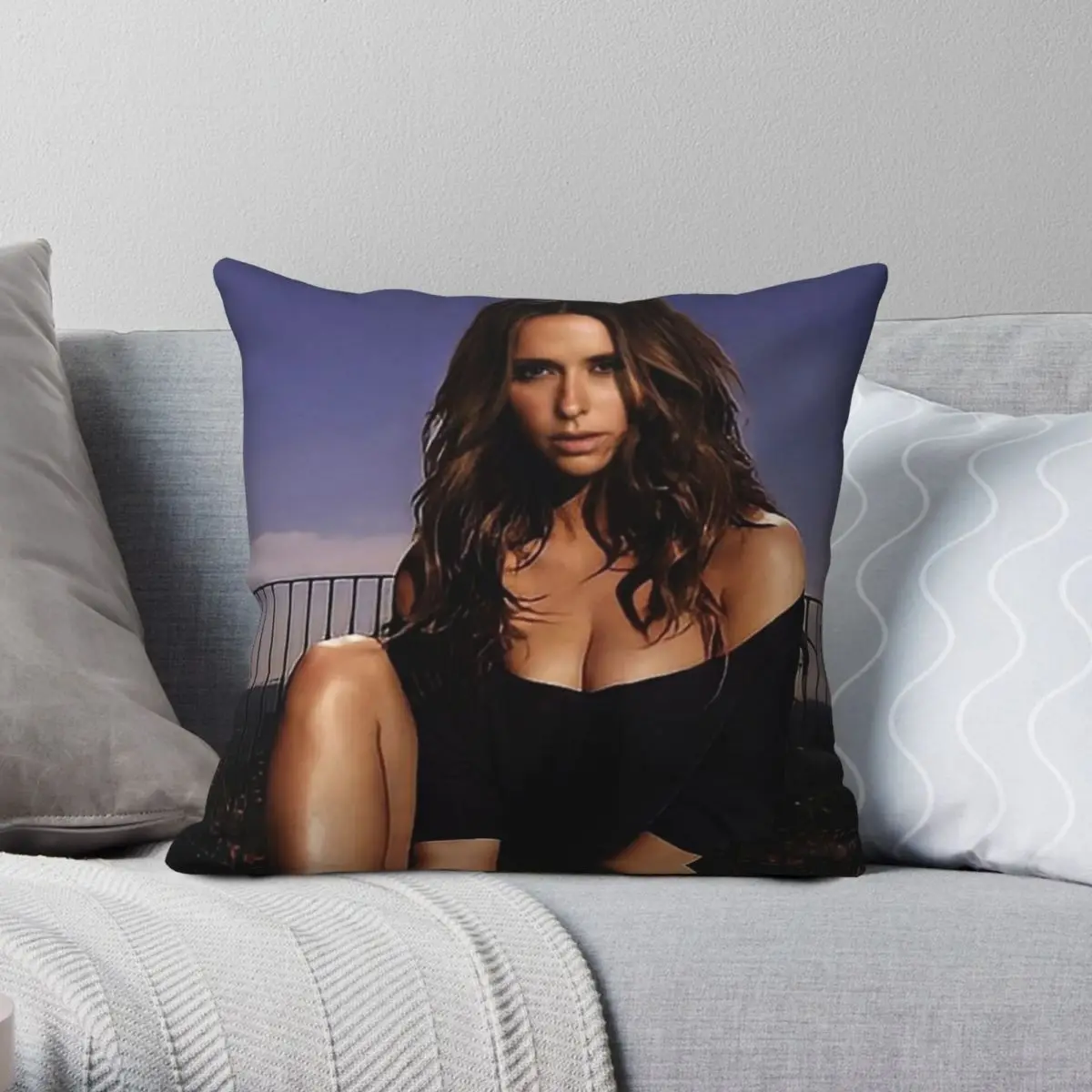 جنيفر الحب هيويت ألبوم ساحة المخدة البوليستر الكتان المخملية الإبداعية البريدي ديكور غطاء وسادة السيارة بالجملة