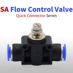 Pneumatischer Druck des Wasserrohrschlauchschlauchs Steuerventilluftströmungsgeschwindigkeit im Schlossventil der SA 4-12 mm-Armaturen 6 Hauptverkaufsflussregulator - №5