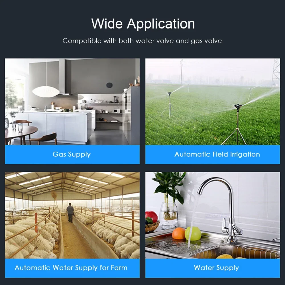 Tuya WiFi Water Valve Zigbee Gas Shutoff Controller Support Alexa Google Assistant Smart Wireless Control Smart Life App