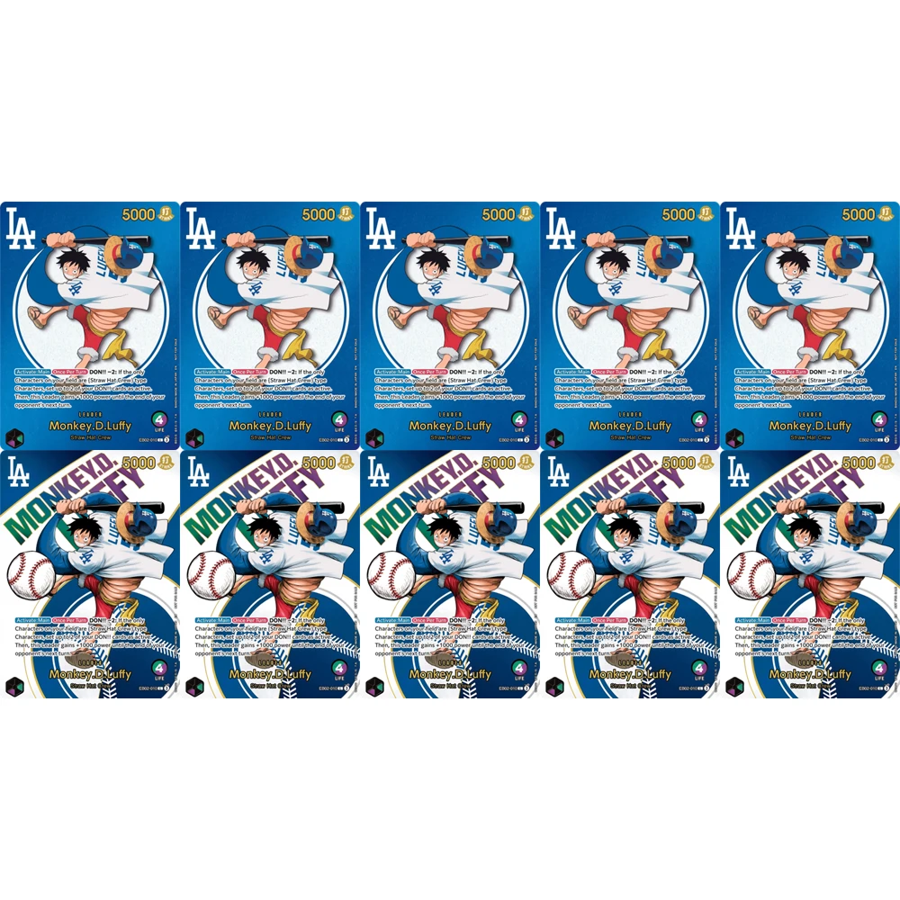 ONE PIECE Sammelkarten Monkey D. Luffy OP12-119 DIY Hochwertige Selbstgemachte Spiel-Anime-Karten Geschenkspielzeug