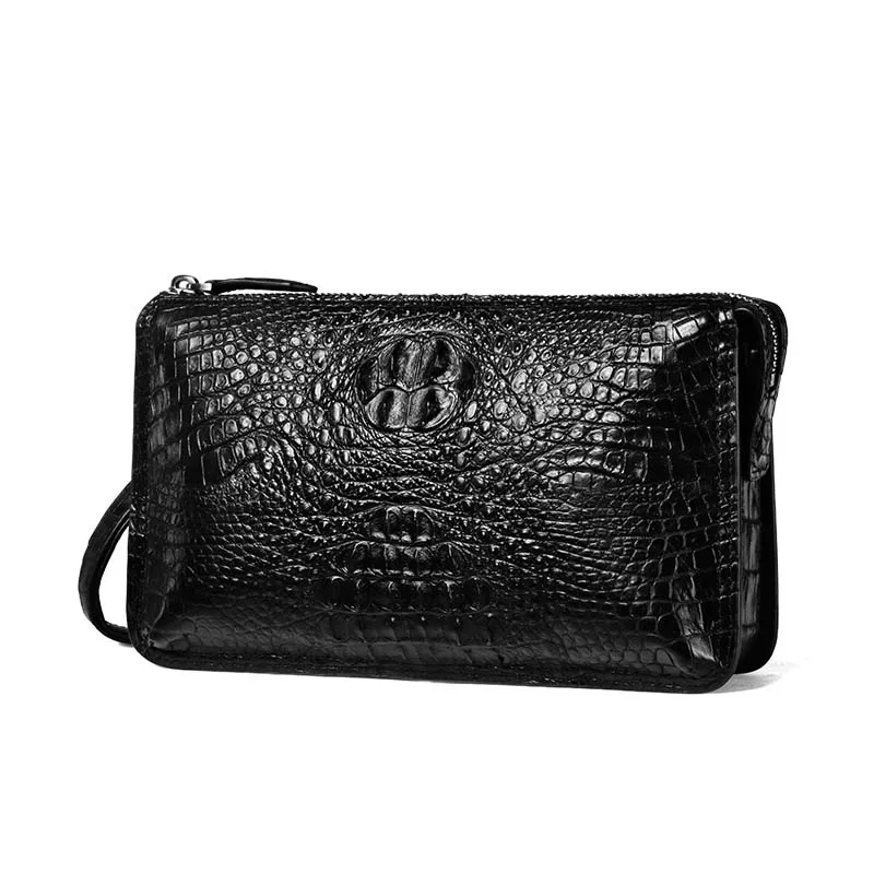 kadilaier New  Thailand  crocodile  Fish skin men clutch bag  Handbag  Import  male bag Large capacity  male crocodile bag