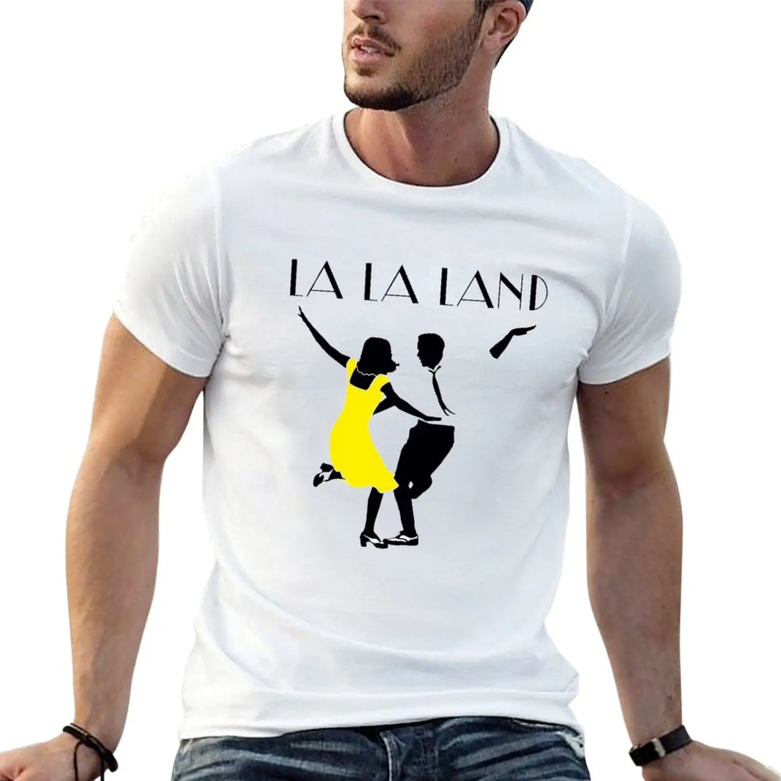 

La La Land Logo T-Shirt man t shirt cotton high quality t shirt men 100% cotton luxury brand T-Shirt