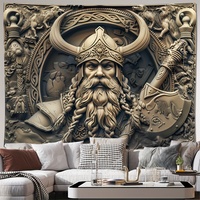 Viking Warrior Tapestry - Perfect for Home Décor, Adding a Touch of Historical and Mythical Charm to Your Living Space