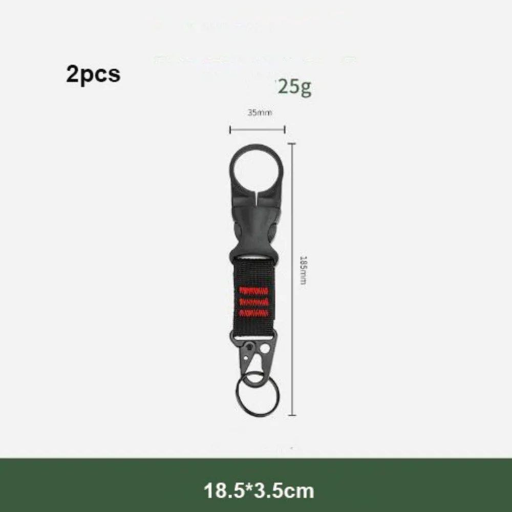 

2pcs New Black Travel Water Bottle Buckle Tool 4 Styles Outdoor Mountaineering Buckles Mineral Water Bottle Buckle