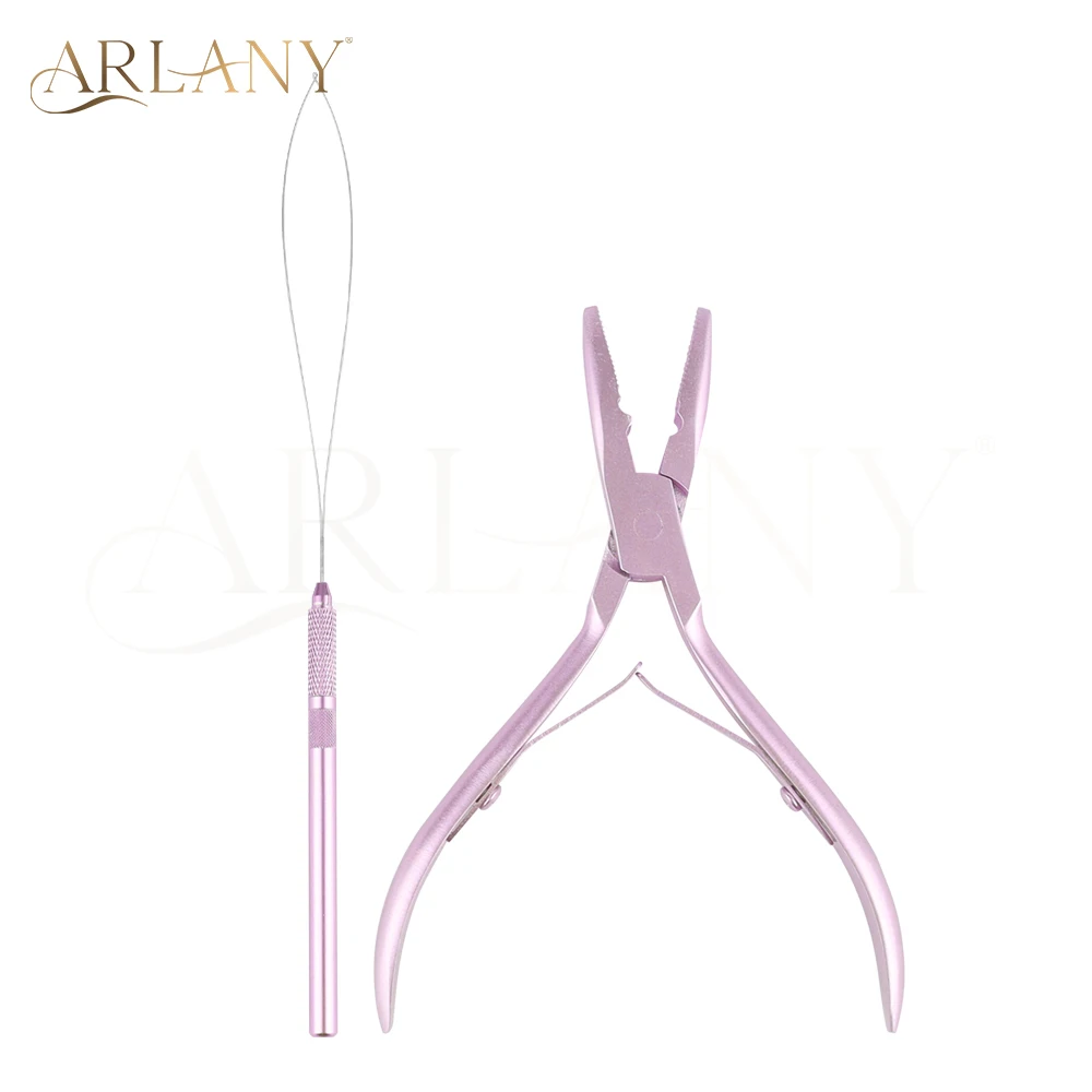 

ARLANY щипцы для наращивания волос, плоскогубцы Microlink для бусин, кольца, съемная петля для наращивания волос, игла, крючок, инструмент, устройство для бисера