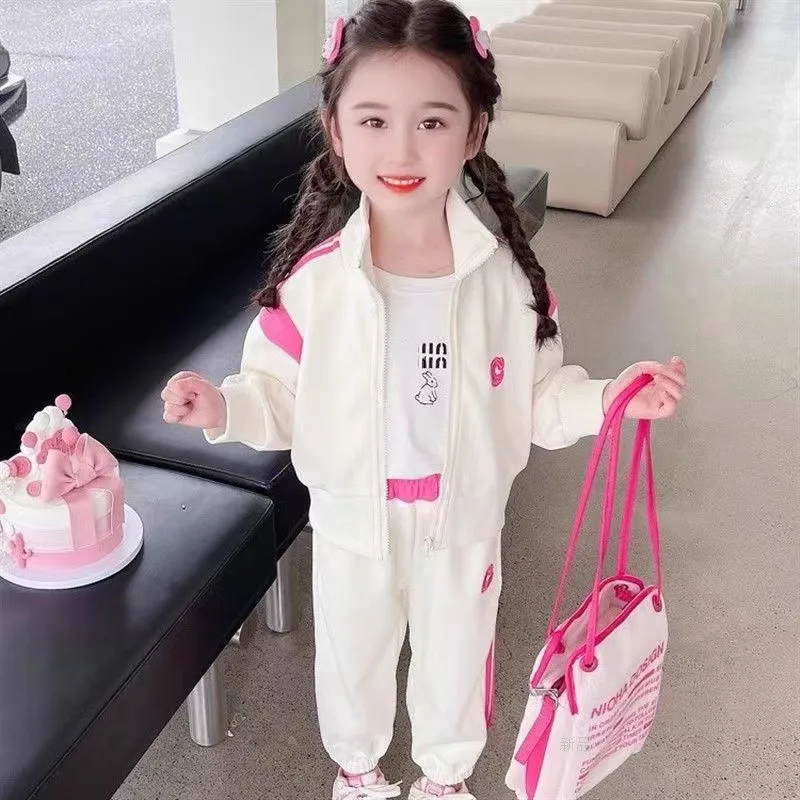 Girls Clothes Sets Spring Autumn Coat Tops + Pants Outfits For Children Clothes Set Kids Clothing 4 6 9 T 2Pcs Kids Outfits