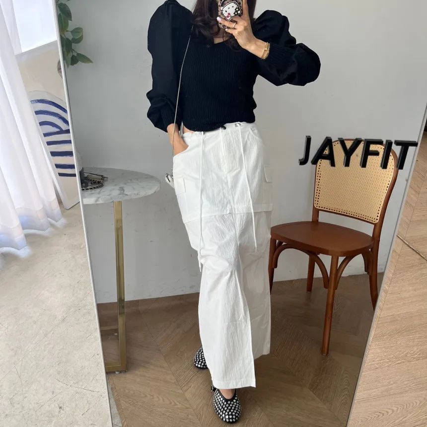 

High Waist Removable Straight Cut Two Ways Wear Workwear Skirt for Women Cool Sweet American Style High Street Fashion
