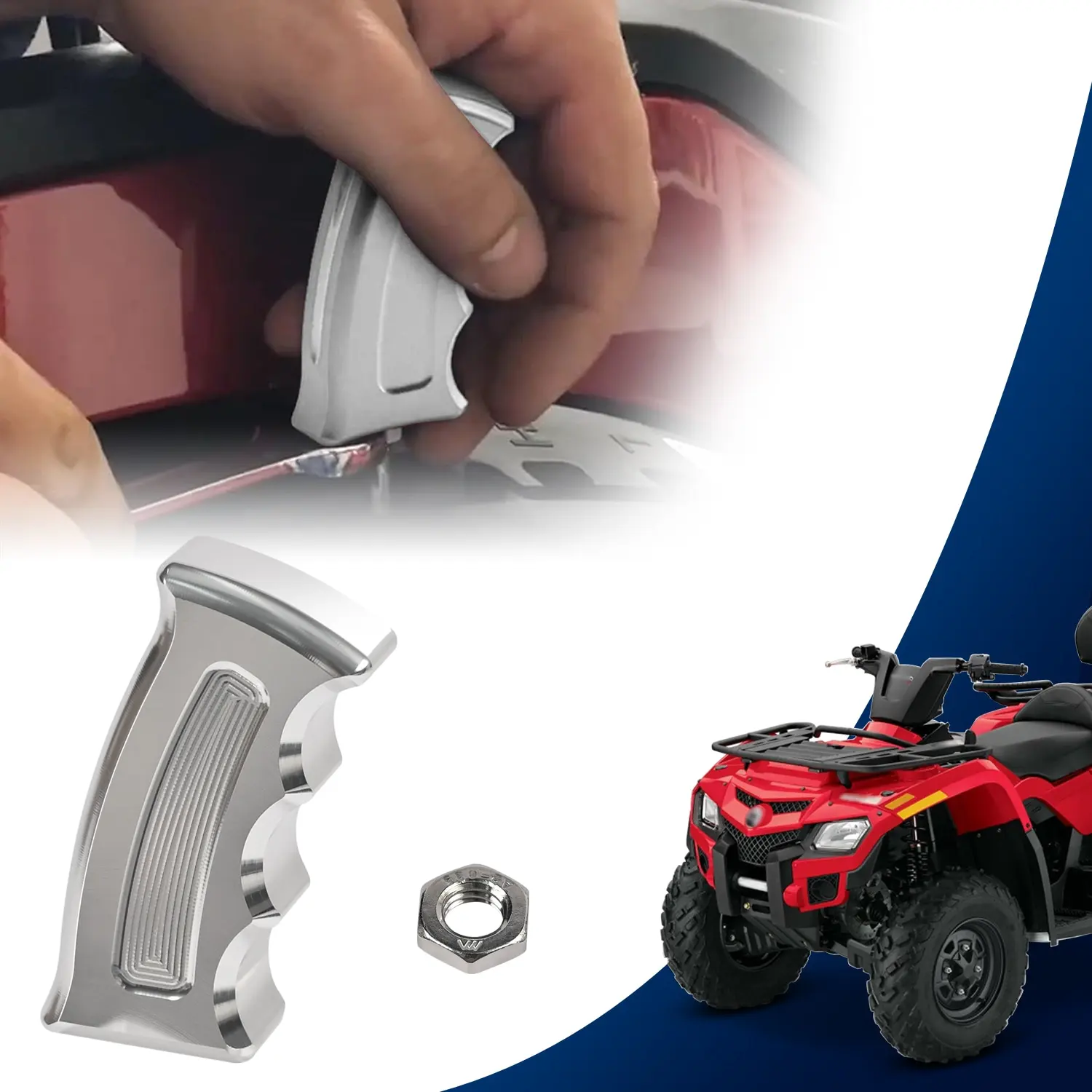 

Изготовленная на заказ ручка переключения пистолета, золотая ручка переключения передач для Bombardier Can-Am Outlander Renegade 1000 850 800 650 570 500 450 400