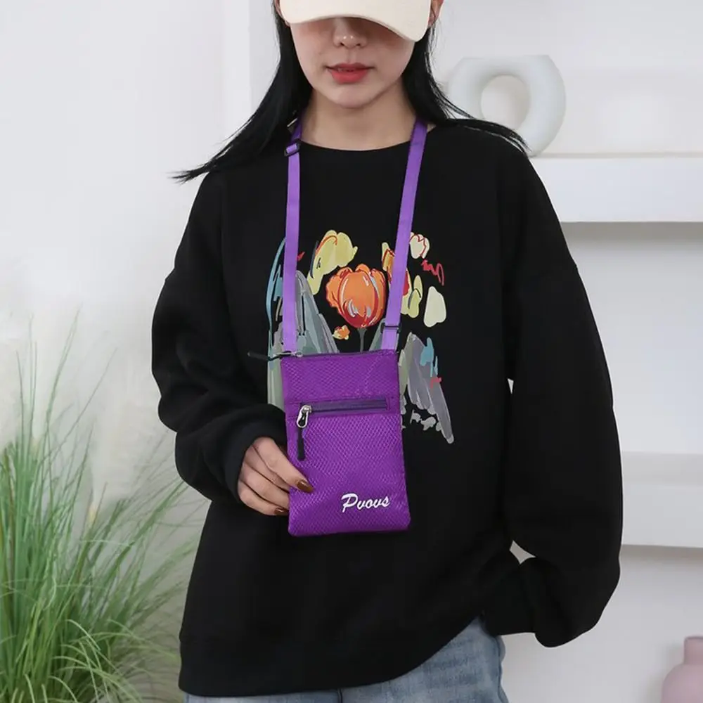 

Модная многофункциональная квадратная сумка на плечо ярких цветов, спортивная сумка для мобильного телефона на молнии, повседневная сумка для монет на открытом воздухе