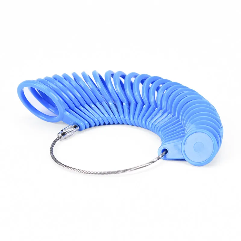 1Set Hand Jewellery Measuring Ring Measure Finger Sizer Ring Gauge All UK Sizes A-Z US Sizes 0-13 Plastic Stamped Jewellers Tool