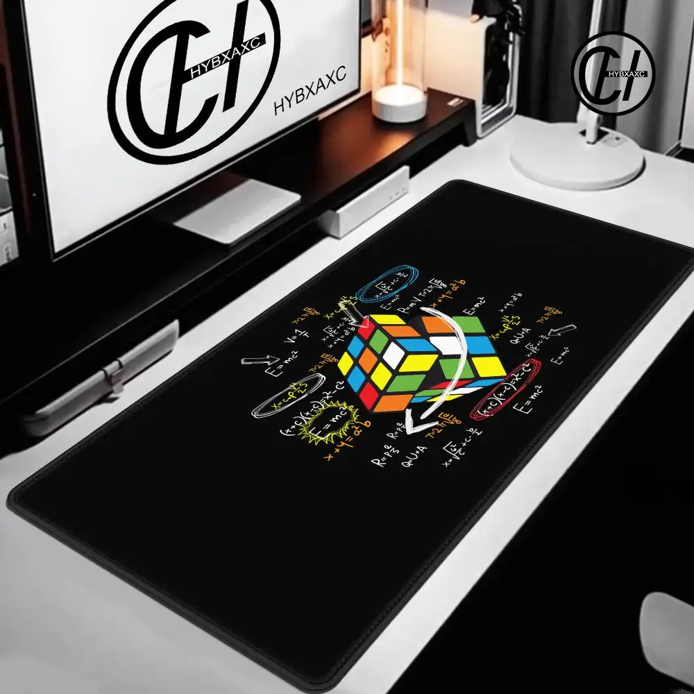 HYBXAXC Mouse Pad Cute HD Desk Pad Game R-Rubik C-Cube Mouse Pad Anti Slip Rubber Edge Locked Thickened Laptop Gaming Desk Mat