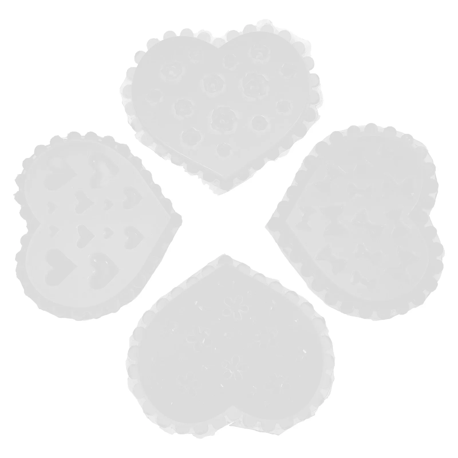 

4Pcs Nail Art Molds Silicone Flower Designed DIY Nail Charm Mold Polymer Clay Jewelry Craft Mold Polymer Clay Molds