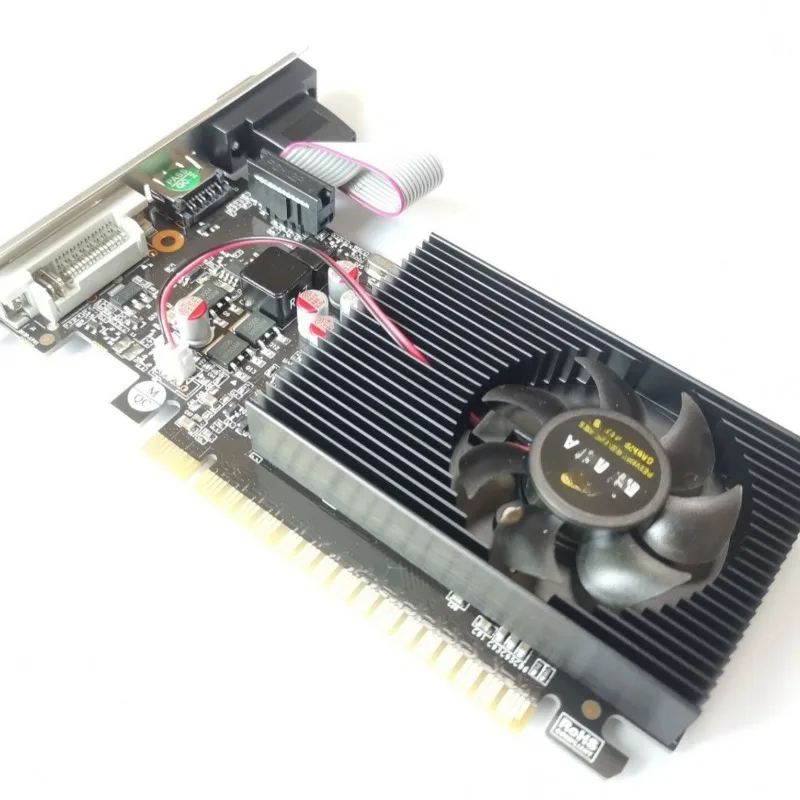 Nueva tarjeta gráfica GT730 de 2G para computadora de escritorio, servidor, tarjeta gráfica PCI-E de altura completa y media altura para juegos.