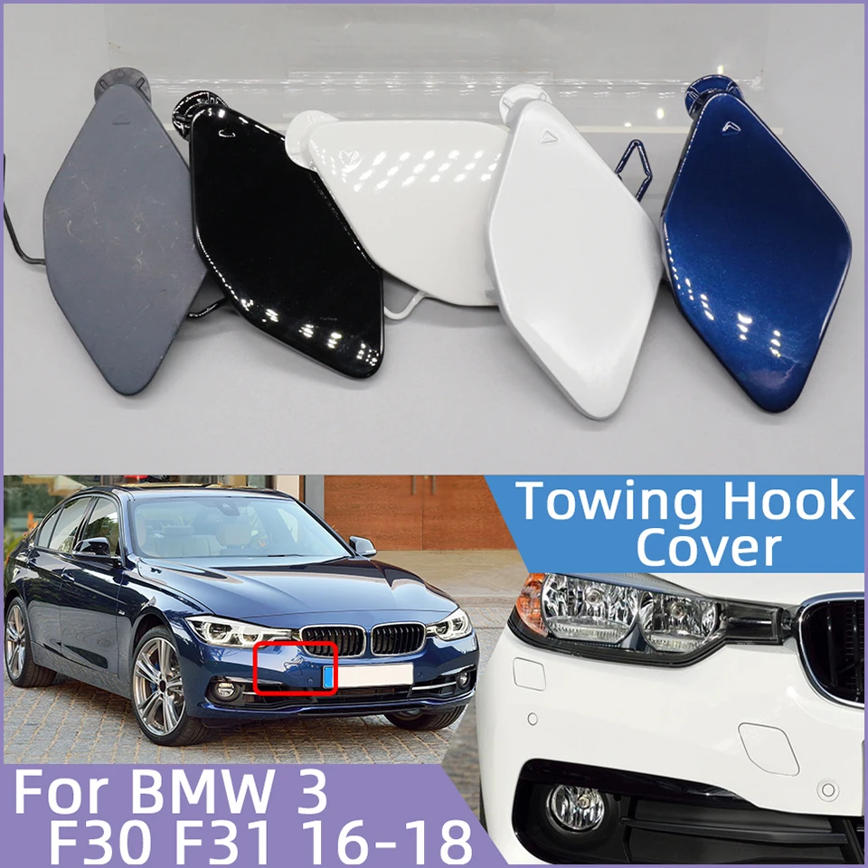 For BMW 320 325 328 330 330 F30 F31 LCI 2016 2017 2018 #51117396837 Auto Front Bumper Towing Hauling Hook Eye Cover Lid Painted
